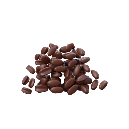 Grains de café  3D Icon