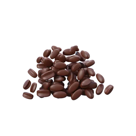 Grains de café  3D Icon