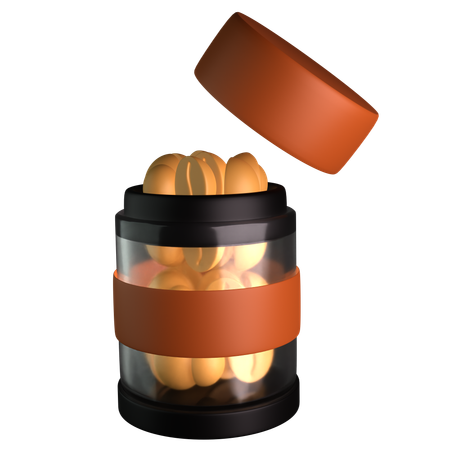 Grains de café  3D Icon