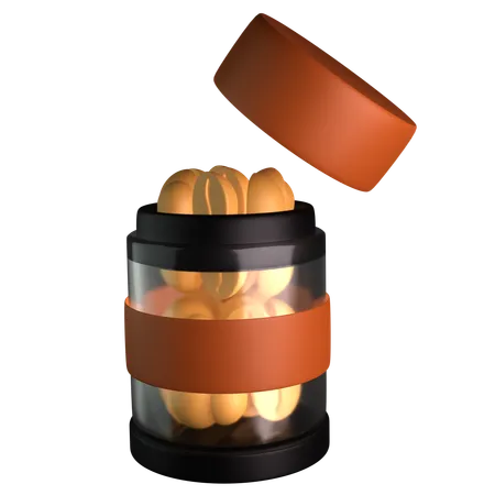 Grains de café  3D Icon