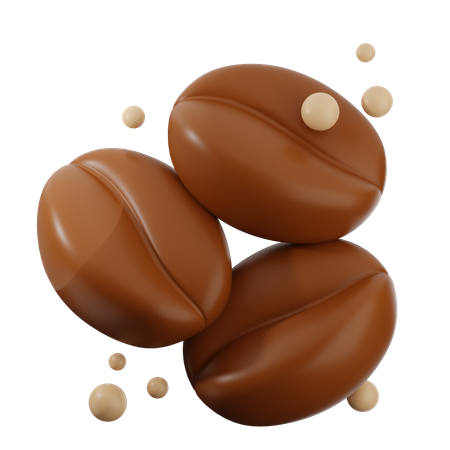Grains de café  3D Icon