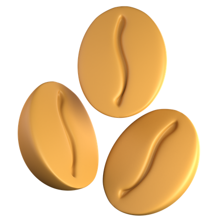 Grains de café  3D Icon
