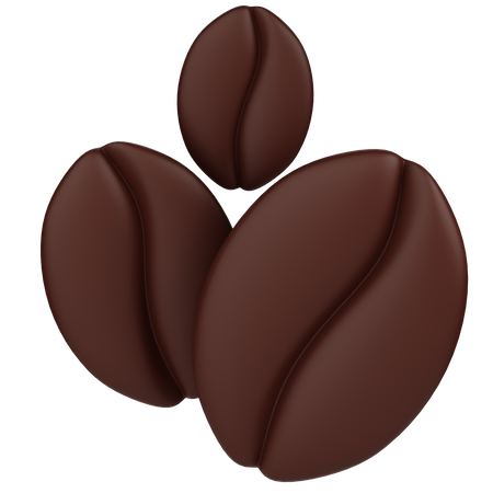 Grains de café  3D Icon