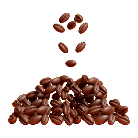 Grains de café  3D Icon