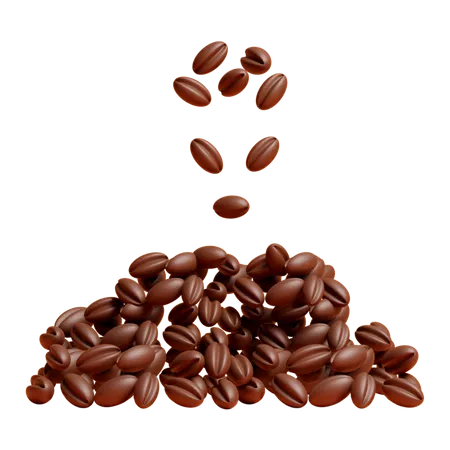 Grains de café  3D Icon