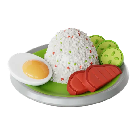 Nasi lemak  3D Icon