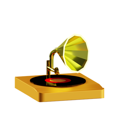 Gramaphone  3D Icon