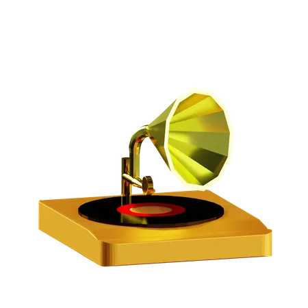 Gramaphone  3D Icon