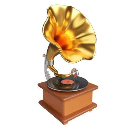 Grammophon  3D Icon
