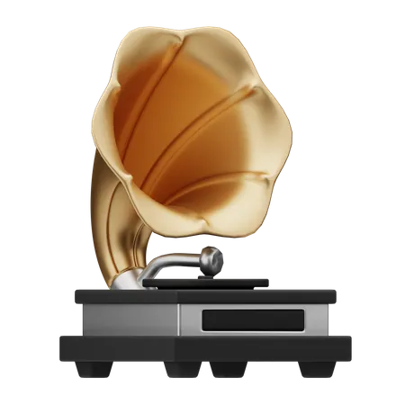 Grammophon  3D Icon