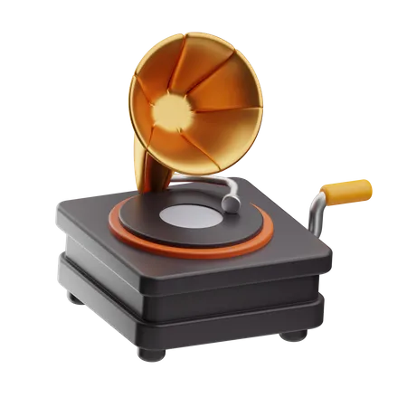 Grammophon  3D Icon