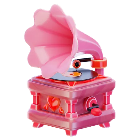 Grammophon Liebe  3D Icon