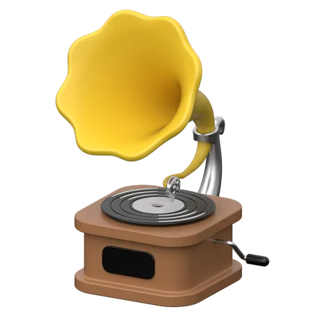 Gramophone  3D Icon