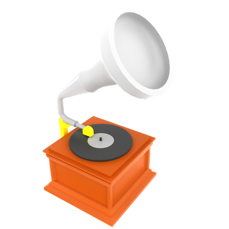 Gramophone  3D Icon