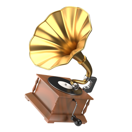 Gramophone  3D Icon