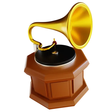 Gramophone  3D Icon