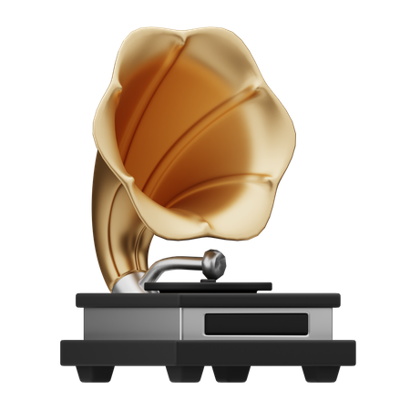 Gramophone  3D Icon