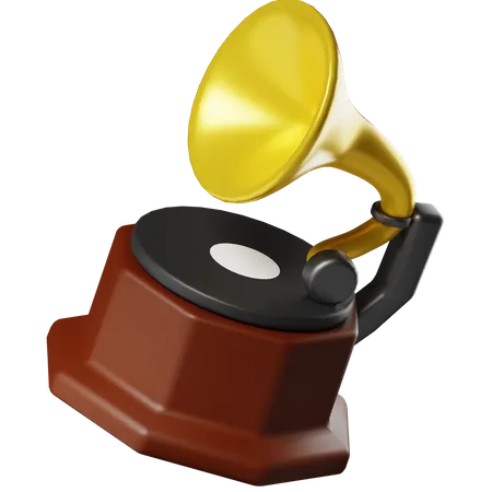 Gramophone  3D Icon