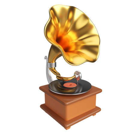 Gramophone  3D Icon