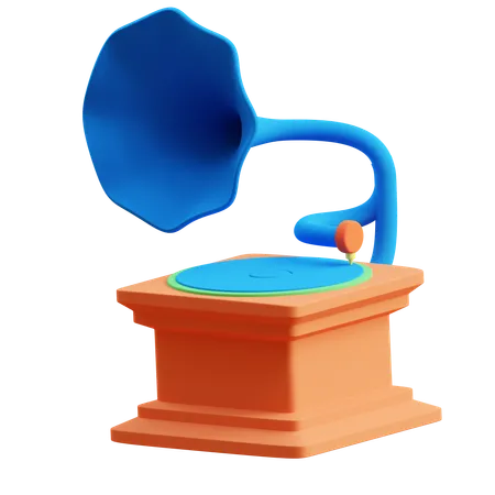 Gramophone  3D Icon