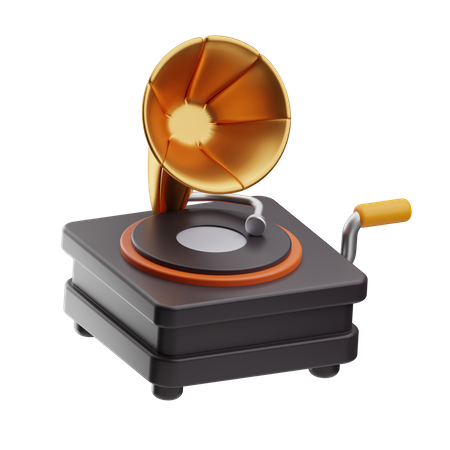 Gramophone  3D Icon