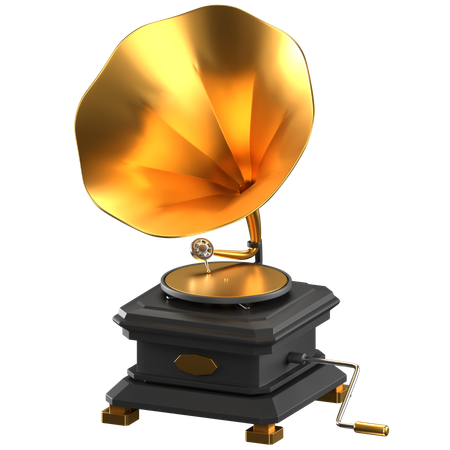 Gramophone  3D Icon