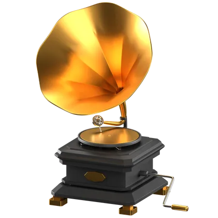 Gramophone  3D Icon