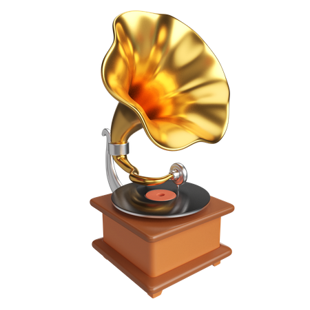 Gramophone  3D Icon