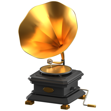 Gramophone  3D Icon