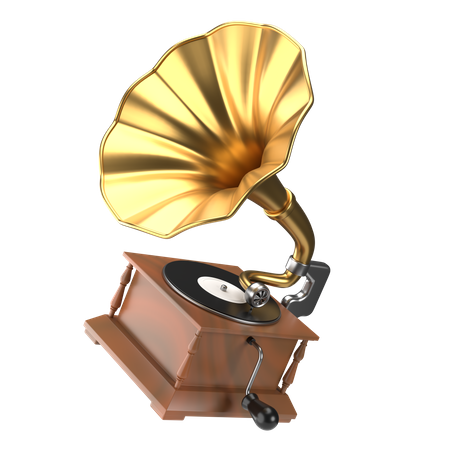 Gramophone 3D Illustration