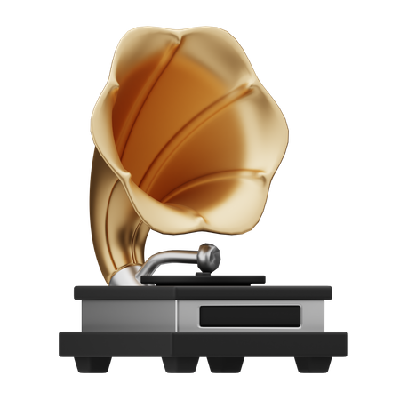 Gramophone  3D Icon