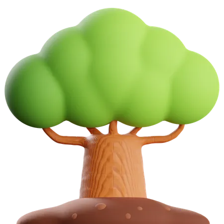 Árbol grande  3D Icon