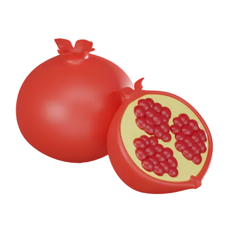 Granatapfel  3D Icon