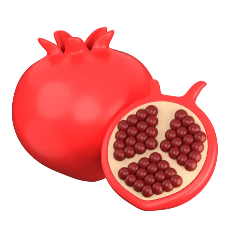 Granatapfel  3D Icon