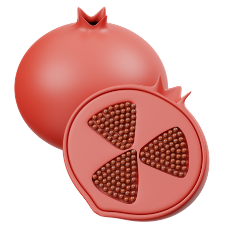 Granatapfel  3D Icon