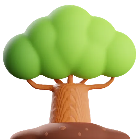 Grand arbre  3D Icon