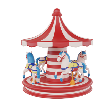 Grand Carousel  3D Icon