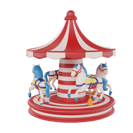 Grand carrousel  3D Icon
