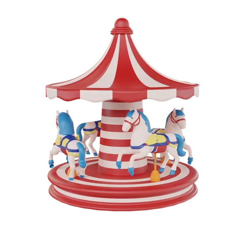 Grand carrousel  3D Icon