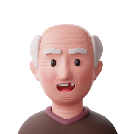 Grand Father 3D Illustration