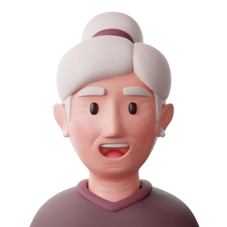 Grand Mother  3D Icon