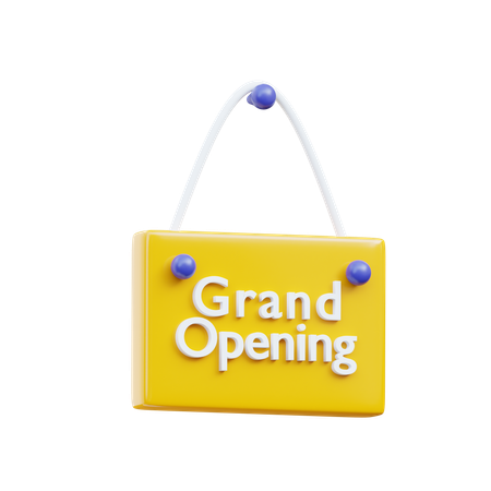 Grand Opening  3D Icon