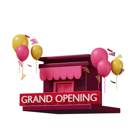 Grand Opening  3D Icon