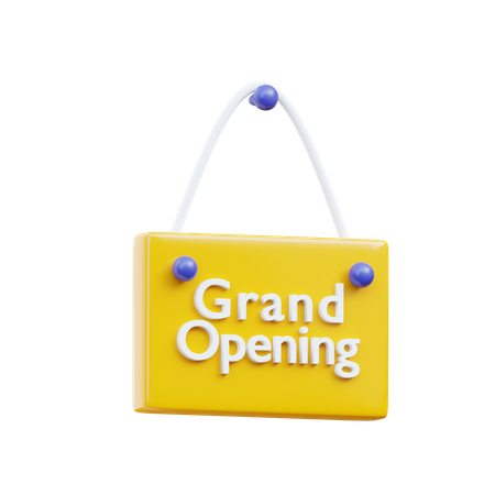 Grand Opening  3D Icon