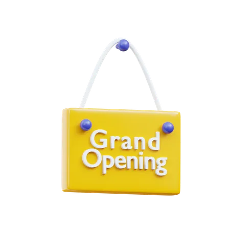 Grand Opening  3D Icon