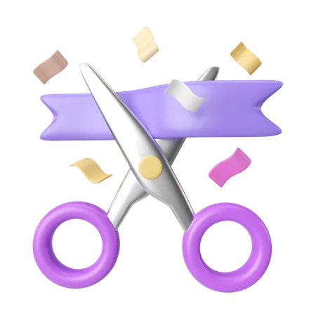 This Is Grand Opening 3 D Render Illustration Icon High Resolution Png File Isolated On Transparent Background Available 3 D Model File Format BLEND OBJ FBX And GLTF 3D Icon
