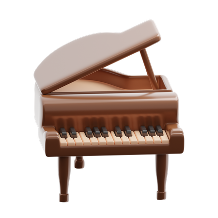 Grand piano  3D Icon