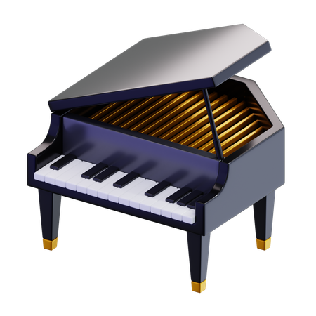 Grand Piano  3D Icon