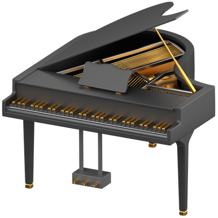 Grand Piano  3D Icon