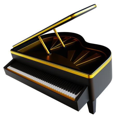 Grand Piano  3D Icon